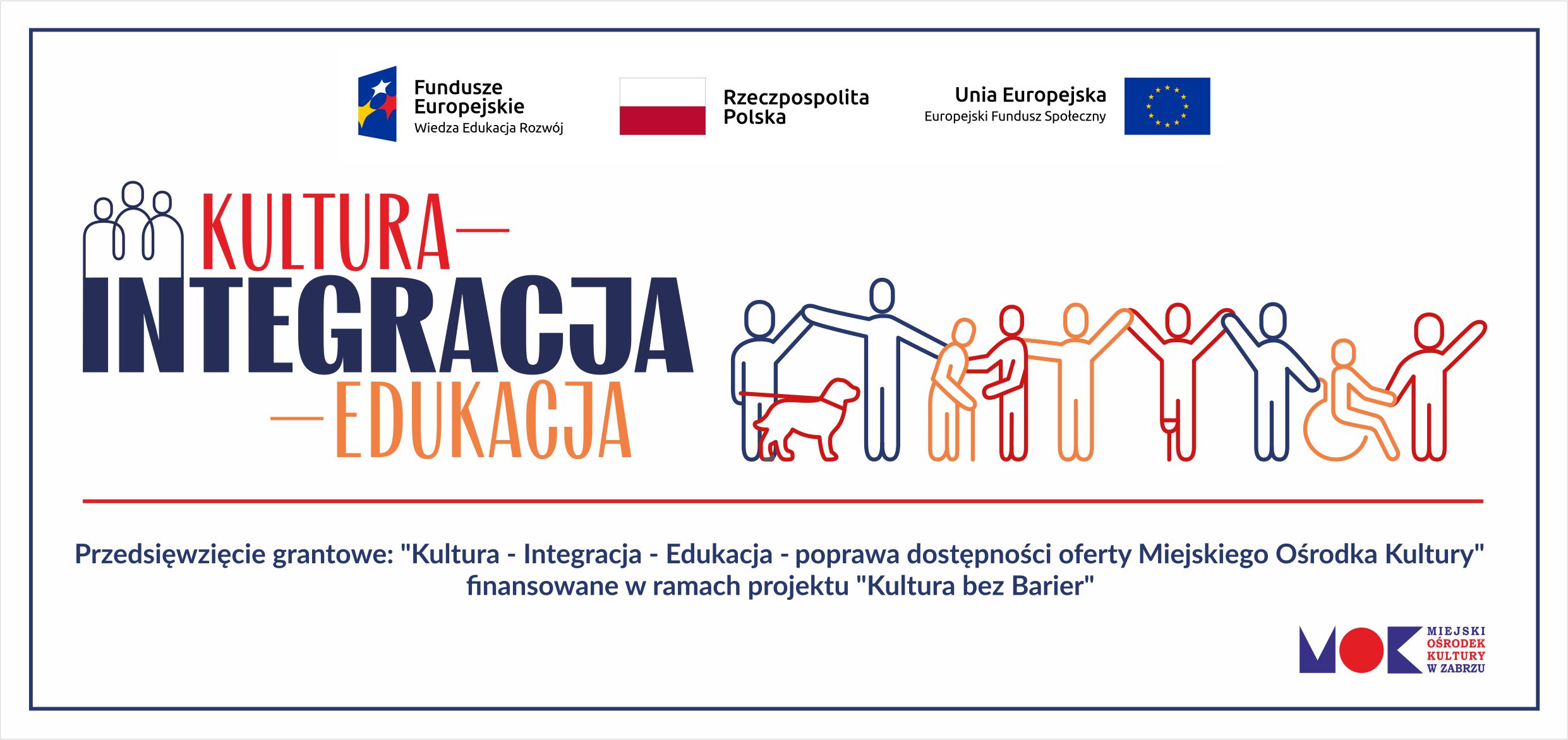 baner promujący projekt Kultura-Integracja-Edukacja