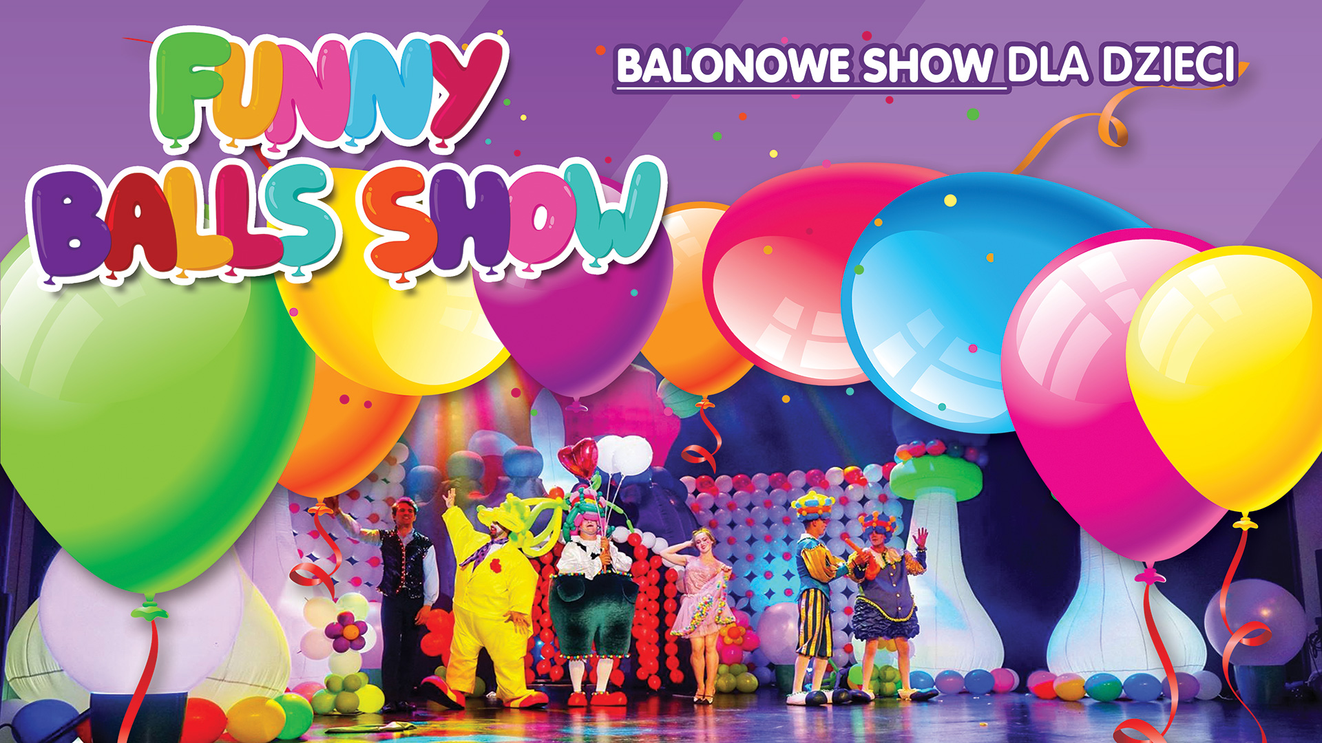 baner promujący balonowe show dla dzieci