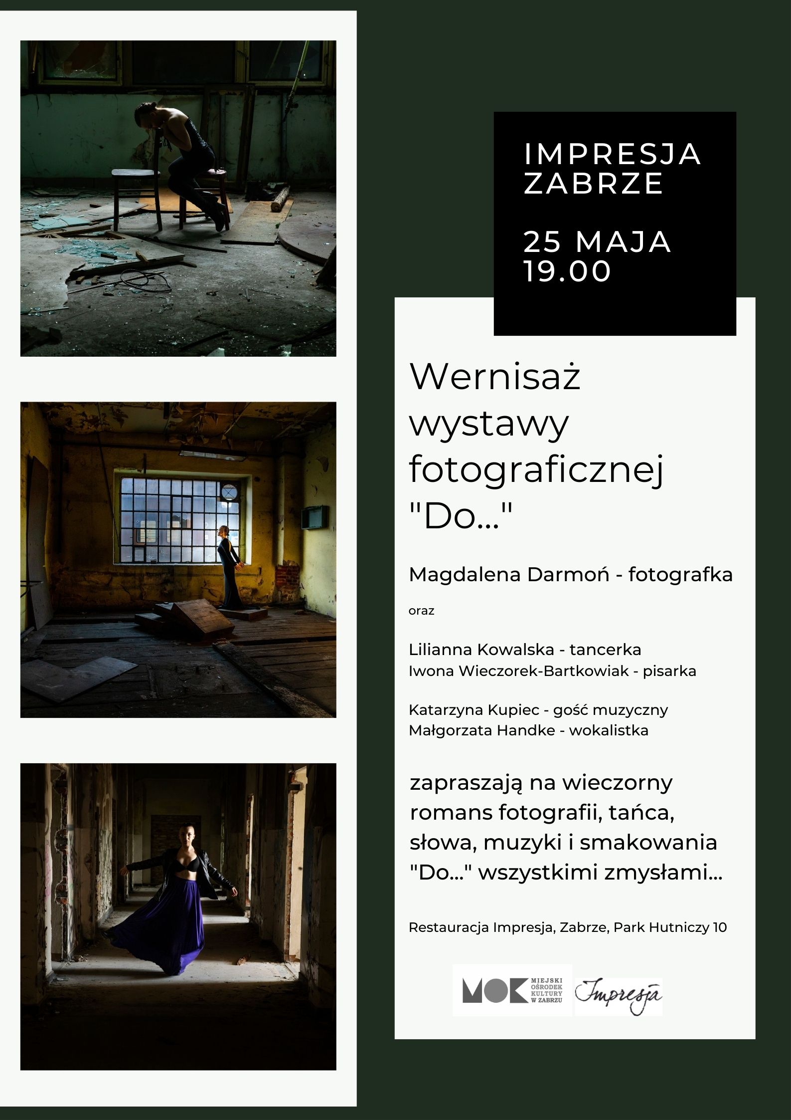 plakat promujący wystawę fotografii Magdaleny Darmoń