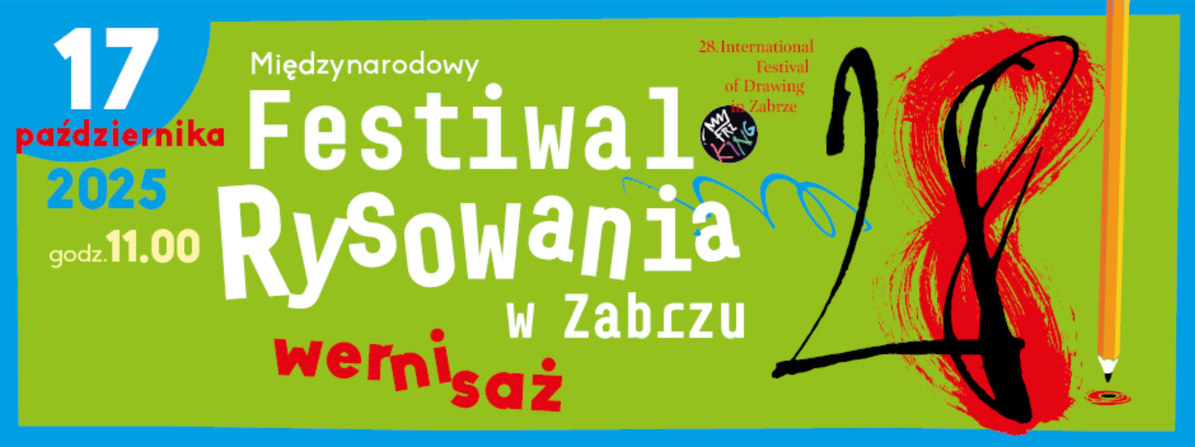 zielony baner z nazwą wydarzenia